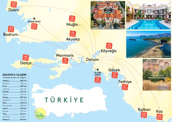 DALYAN'A NASIL GİDİLİR